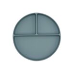 Classic Plate -Dusty Blue- Πιάτο σιλικόνης με βεντούζα και χωρίσματα