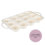Σταθερή Φόρμα Σιλικόνης - Muffins - 12 Θέσεων