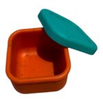 Dip me Up - Τετράγωνο Mini Φαγητοδοχείο Σιλικόνης - Confetti Mix Orange 60ml