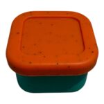 Dip me Up - Τετράγωνο Mini Φαγητοδοχείο Σιλικόνης - Confetti Mix Green 60ml
