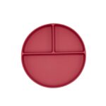 Classic Plate -Dusty Pink- Πιάτο σιλικόνης με βεντούζα και χωρίσματα