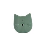 Simple Kitty II - Mint - Ποτηράκι σιλικόνης με στεγανό καπάκι & καλαμάκι