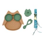Owl feeding set – Mint
