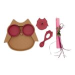 Owl feeding set – Dusty Pink