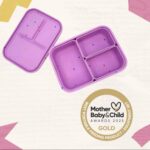 Smart Bento Box - Φαγητοδοχείο Σιλικόνης με 3 Αποσπώμενα Χωρίσματα - Starlight Pink