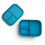 Peck 'n Pack Bento Box - Φαγητοδοχείο Σιλικόνης με 3 Χωρίσματα - Starlight Blue