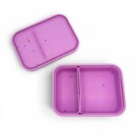 Smart Duo Bento Box - Φαγητοδοχείο Σιλικόνης με 2 Αποσπώμενα Χωρίσματα - Starlight Pink